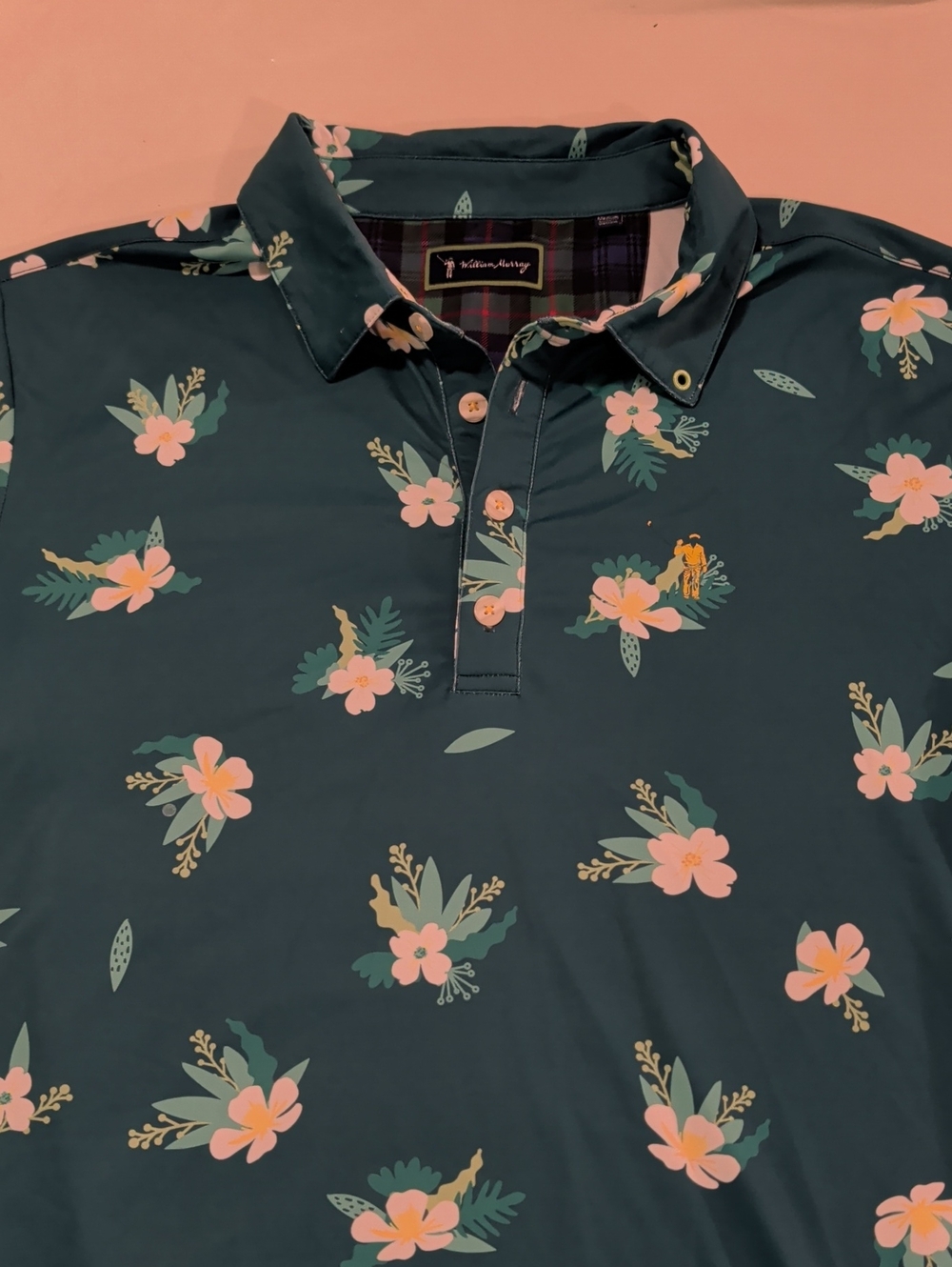 William Murray Floral Golf Polo